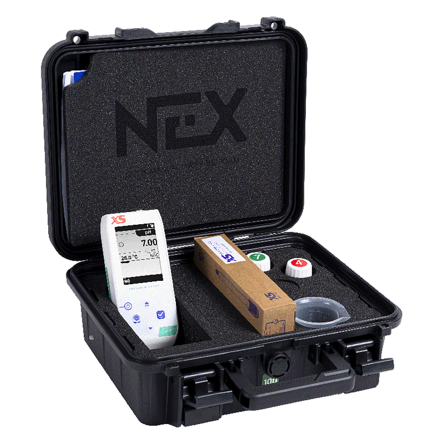 pH7 NEX kit in valigia