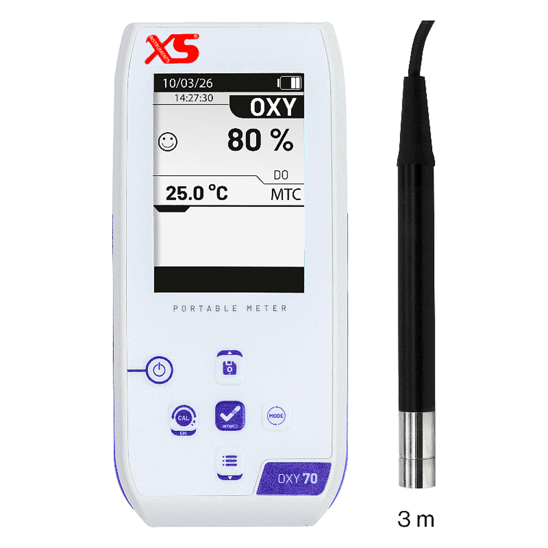 XS-Oxy-70-NEX-ossimetro-portatile---Sensore-ottico-da-3-m